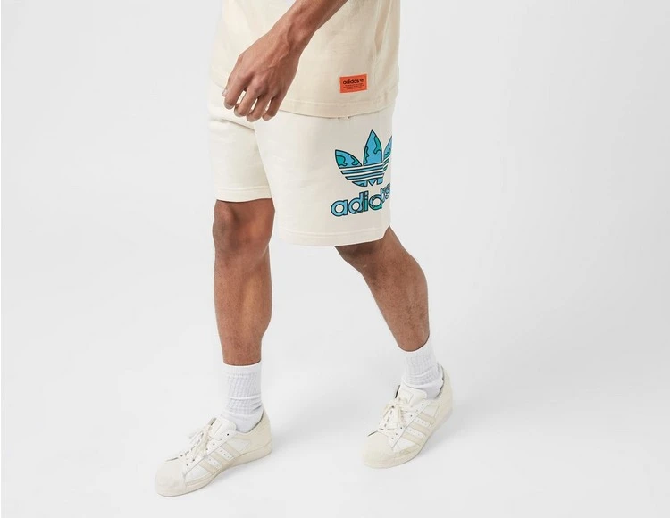 Adidas Originals Stacked Trefoil Earth Shorts 1 Adidas Originals Stacked Trefoil Earth Shorts