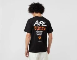 AAPE By A Bathing Ape Moonface Graphic Print T-Shirt