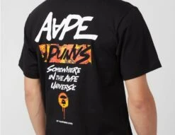 AAPE By A Bathing Ape Moonface Graphic Print T-Shirt -Obey Geschaft sz 623473 f