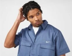 Nike Life Woven Military Short-Sleeve Shirt -Obey Geschaft sz 645670 d