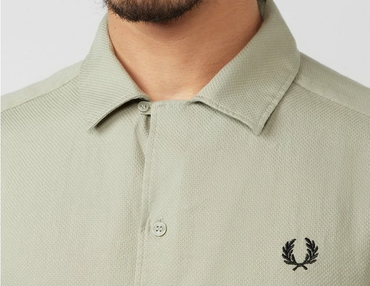 Fred Perry Woven Pique Shirt 6 Fred Perry Woven Pique Shirt - Image 6