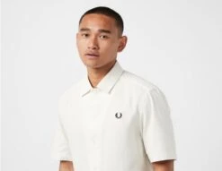 Fred Perry Linen Pique Panel Shirt 9 Fred Perry Linen Pique Panel Shirt -Obey Geschaft sz 651581 d