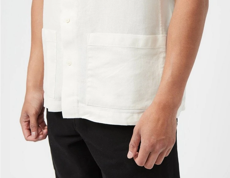 Fred Perry Linen Pique Panel Shirt 5 Fred Perry Linen Pique Panel Shirt - Image 5