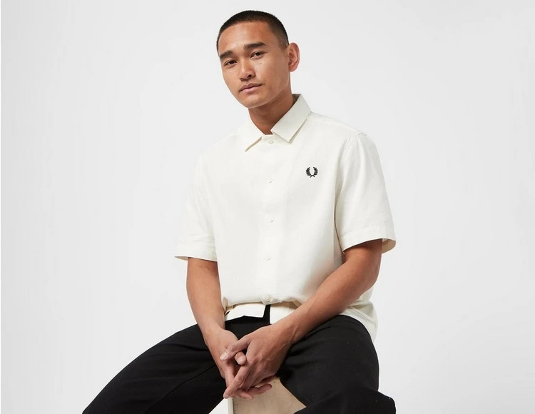 Fred Perry Linen Pique Panel Shirt 6 Fred Perry Linen Pique Panel Shirt - Image 6